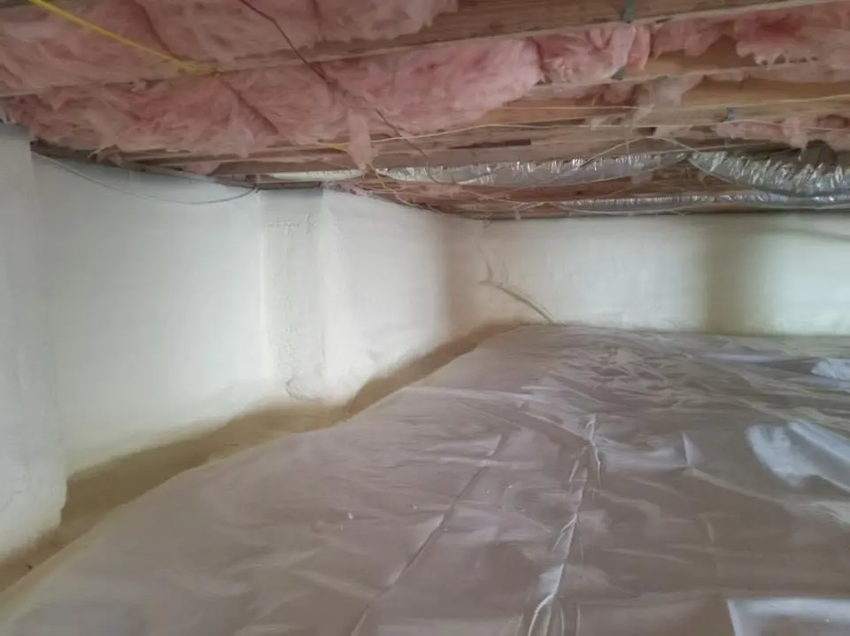 Crawl space encapsulation with closed-cell spray foam for Spray Foam Roofing Repair in Corsicana